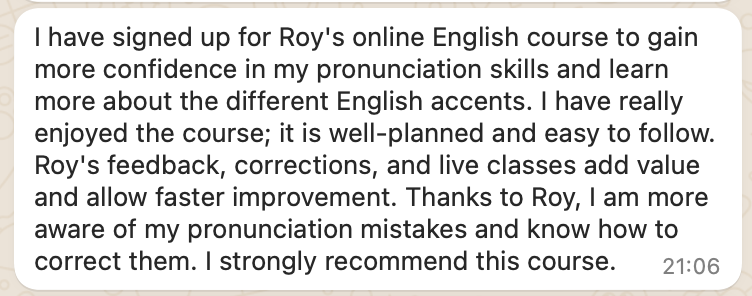 Student testimonial 8