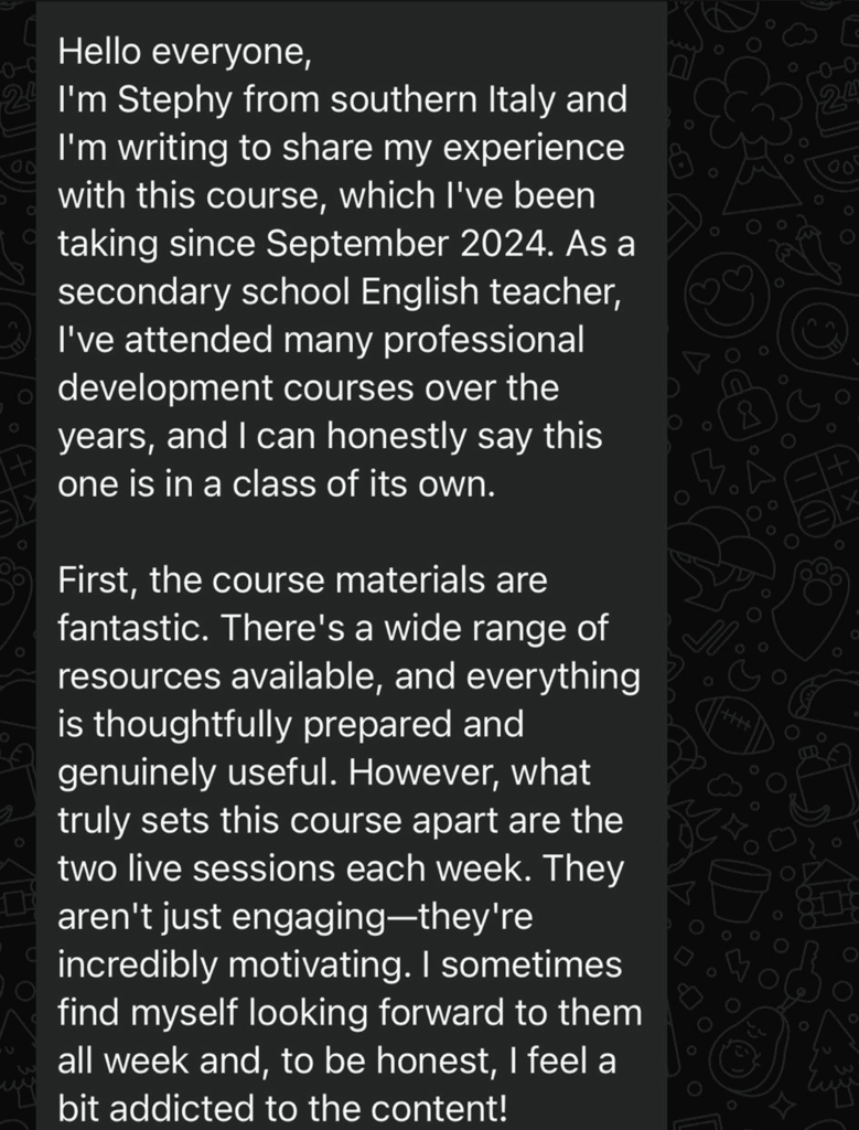 Student testimonial 5